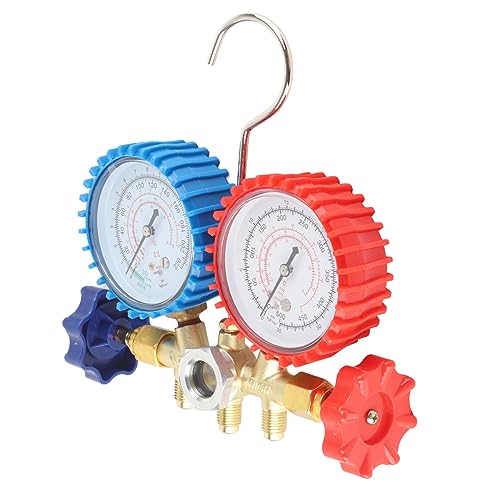 Kit de manómetro AC R134A para HVAC y refrigeración con cuerpo de latón miniatura 4