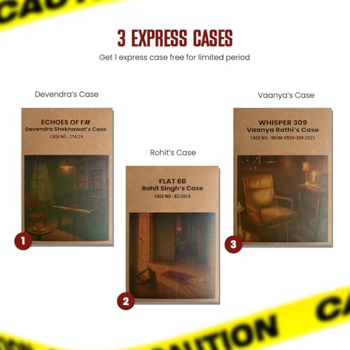 Image of Forensic Files Detective Gift Box Premium Crime-Solving Bollywood Premiere | Detective Toolkit + Surprise Free Case File | Gift for Couples, Friends & Teens | Indian Murder Mystery Game