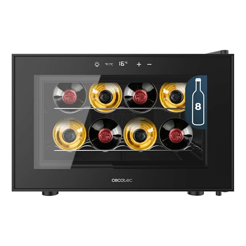 Cecotec Vinoteca 8 Botellas Bolero GrandSommelier 800H CoolCrystal E. Estantes...