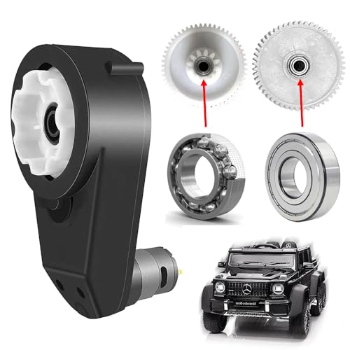 24 Volt RS555 30000RPM Gearbox with High Torque Motor for Power Wheels Motor Upgrade,18V&20V&24V High Speed Electric Motor Gearbox for Kid‘s Ride On Toys Car SUV&UTV&ATV Replacement Parts