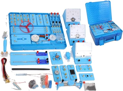 Conjunto Completo de Caja de experimentos de Circuito electromagnético, Instrumentos científicos, Conjunto Completo de Caja de Circuito electromagnético, Equipo de física