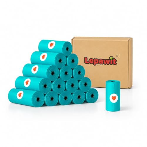 Image of Dog Poop Bags, Thick Leak-Proof Unscented, 16 Rolls, 320 Bags