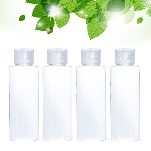 Beaupretty 12 peças de plástico transparente vazio tampa frasco frasco frasco recipiente para emulsã