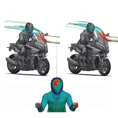 Déflecteur vent de qualité supérieure et pare-brise robuste pour S1000XR