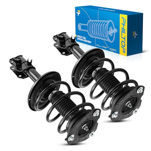 Image of PHILTOP Front Struts Assembly for 2011-2014 Maxima SV, 272604 /272605 Complete Struts and Shocks Absorber Assembly,Quick Suspension Loaded Struts with Coil Spring