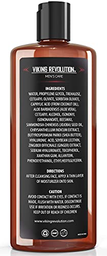 Viking Revolution - Natural Moisturizer Cream for Skincare, Anti Wrinkle & Anti Aging Facial Cream/Lotion, Mens Face Care