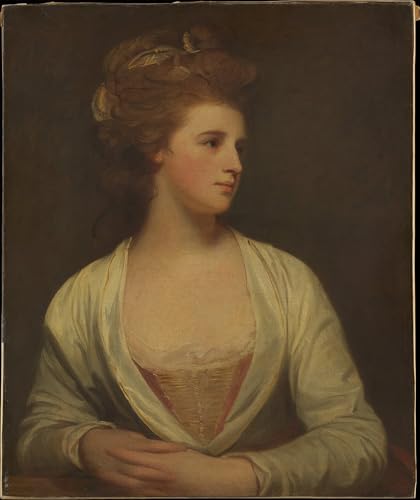 Tableaux impression portrait de femme George Romney toile 60x90cm vintage
