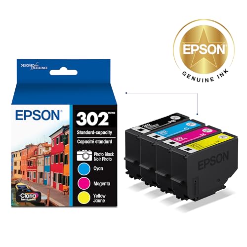 Image of Epson 302 Claria Premium Ink Standard Capacity Color Combo Pack (T302520-S) Works with Expression XP-6000, 6100