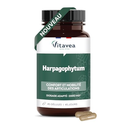 Vitavea bien-être - Harpagophytum 2000 mg - Complément Alimentaire Articulations - Confort, Mobilité et Souplesse des Articulations - Bien-être Quotidien -...