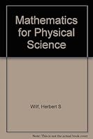 Mathematics for Physical Science 0471945609 Book Cover