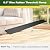 Ruedamann 0.6" Rise Threshold Ramp for Doorways, Sturdy Rubber Threshold Ramp, Non-Slip Power Door Ramps for Wheelchairs is Adjustable and Cuttable for Doorways, Curb, Scooters, Driveways
