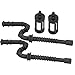 Cikonielf Ensemble de Tuyaux de Carburant, Assemblage de Tubes en Silicone Pièces de Rechange de Scie à Chaîne pour Stihl 028029034036039 MS290 MS340 MS360 MS390