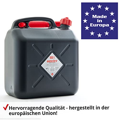 Benzinkanister 10 Liter von Hecht UN-zugelassen und robust