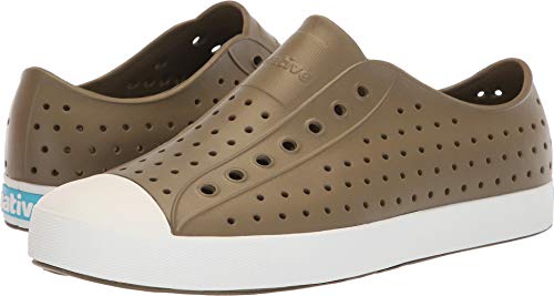 Native Shoes, Jefferson Kids' Lightweight Sneaker, Utili Green/Shell White, 14.0 cm