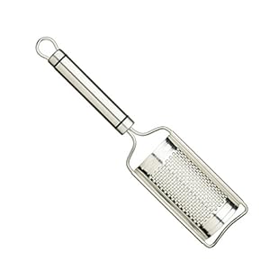 KitchenCraft KCPROCG Professional Flat Cheese Grater, Stainless Steel, 21 cm, Silver