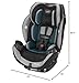 Evenflo EveryStage DLX Convertible Car & Booster Seat, Rear-Facing Ratchet Tightened, For Ages Infant to 10, Reef Blue