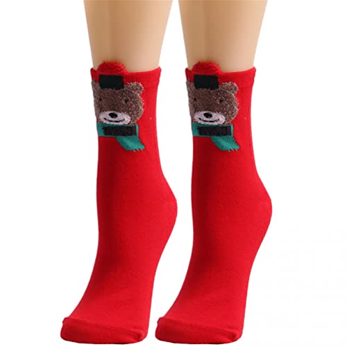 KOUYA Calcetines coloridos para mujer, calcetines divertidos de Navidad, calcetines súper suaves y cálidos, con diseño de dibujos animados, animales, divertidos, lindos, gatos, perros, calcetines