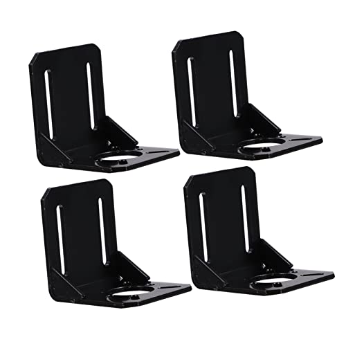 SOLUSTRE Steel Stepper Motor Mounting Brackets with Convenient Installation and Great 4pcs with High Precision Slot Hole