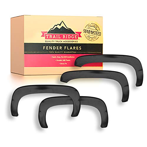 Trail Ridge Fender Flare Kit Bolt On Factory Style Smooth Black for Tahoe SUV