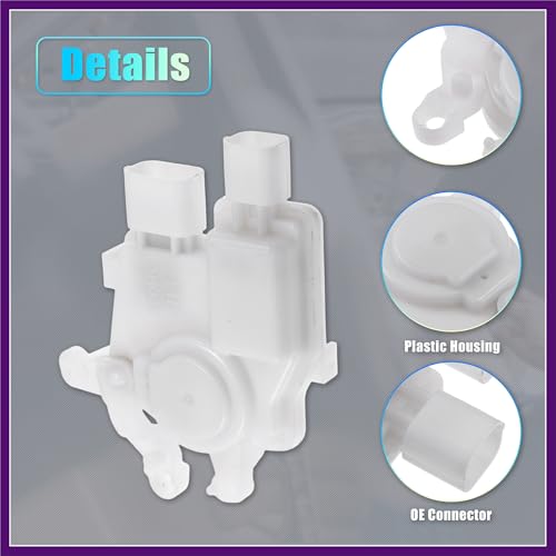 Image of Rear Right Passenger Side Power Door Lock Actuator Motor for Honda Odyssey LX 5-Door Side Slide Door Lock Door Latch Actuator Assembly No.72623-SHJ-A01 White Premium Fit Design