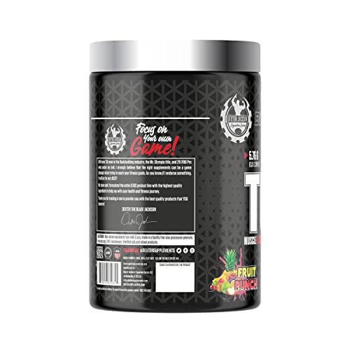 Image of Dexter Jackson Black Series Turbo BCAA - Fruit Punch Flavor | 30 Servings, 390g - Advanced Muscle Recovery Formula for Enhanced Performance