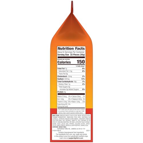 Image of Goldfish Mega Bites Sharp Cheddar Cheese Crackers, 5.9 Oz Bag