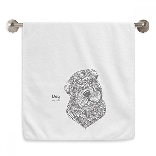 Serviettes moelleuses Puppy ami Diadème blanches 13X29 Pouces - 2