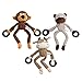 Set de Jouet de Chien Grincheux, 3 Paquets Chien Peluche Jouets mâchoires Jouets Chien Compagnon de Chien, Animaux Formes Jouet d'entraînement for Chiot Petite Gros Gros Chiens, Singe, Taureau, Ours