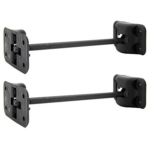 RecPro RV T-Style Door Holder Catch | Latch Holder | Cargo Hatch | Black or White Color Options | 4 6 or 10 Option | RV Door Holder | RV Door Hardware | 2 Pack (10 Inches Black)
