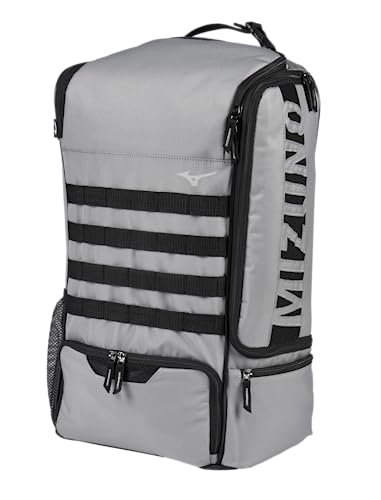 Mizuno Training Locker Bag 22 | Athletic Backpack | Charcoal/Black | One Size