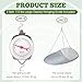 Tellegloww 2 Sets 110 lbs Large Display Hanging Scale with Scale Scoop Kitchen Dial Weight Scale Silver Industrial Spring Scales for Shopping Traveling Food Produce Weighing
