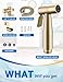 Gold Handheld Bidet Sprayer for Toilet, BRITULIF Jet Sprayer for Toilet Muslim Shower, Adjustable Bidets Attachment forToilet Feminine Wash