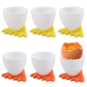 Eierdopje Gekookte 6 Stuks Eierdopjes Set Eierdopjes Stapelen Eierdopjes Plastic Eierdopjes Stapelbaar Eieren Houder Voor De Kook Vorm Eierhouder Set Tafeldecoratie Voor Ontbijteieren