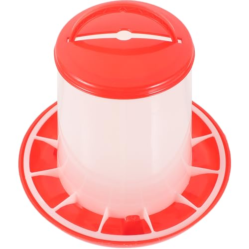 TIDTALEO 鶏用耐噛み 耐摩耗性フィーダー 容量 安定設置可能 持ち運び簡単 餌入れ 餌やり用 自動給餌器 小型家禽飼料容器