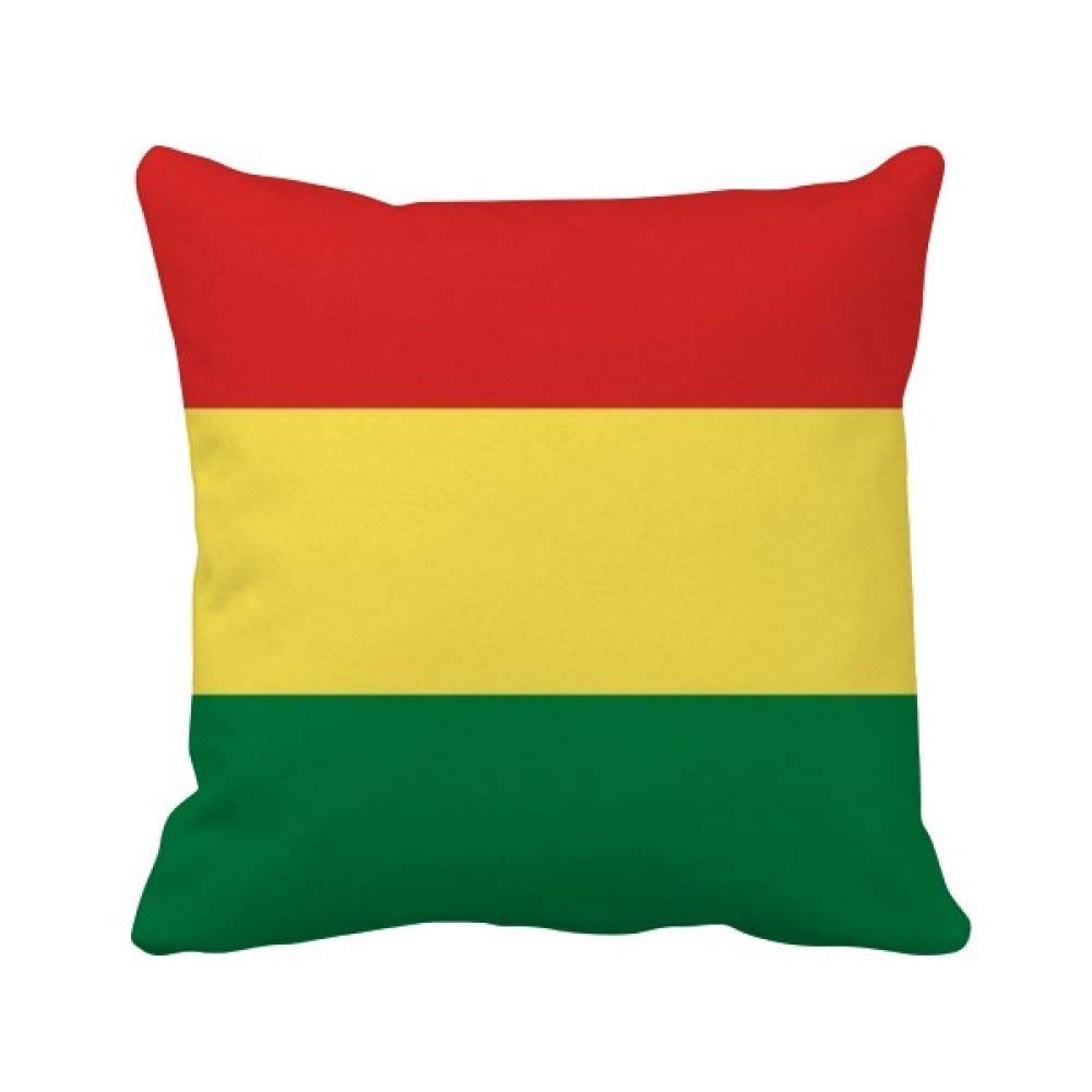 Coussin drapeau Bolivie housse et insert oreiller decoratif de salon 40x40cm