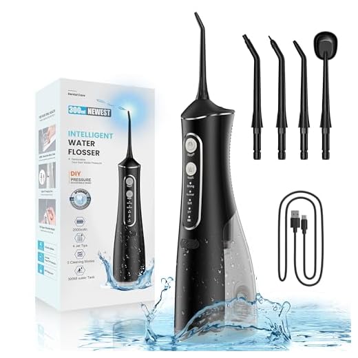 Tryetas Water Dental Flosser Teeth, Gums, Braces, Black