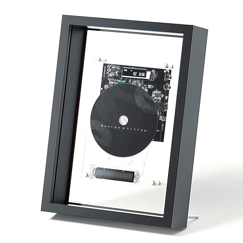 Reproductor de CD de pared con Bluetooth, salida AUX, control remoto, pantalla LED, para decoración del hogar, galería, oficina