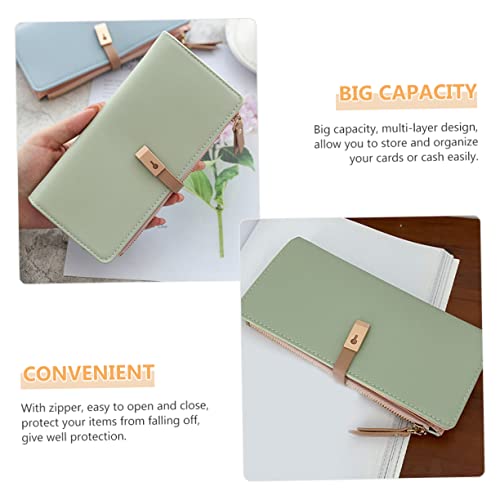CALLARON 4 Pcs carteira comprida carteira com zíper carteira longa feminina carteira de couro bolsa