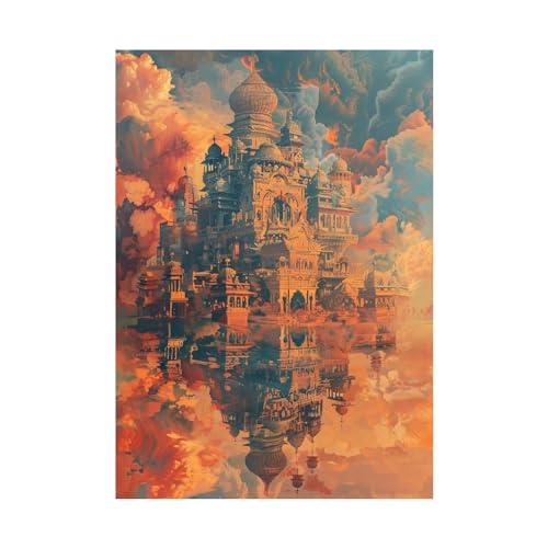 Toile murale paysage abstrait moderne pour décorer un salon ou une chambre moderne