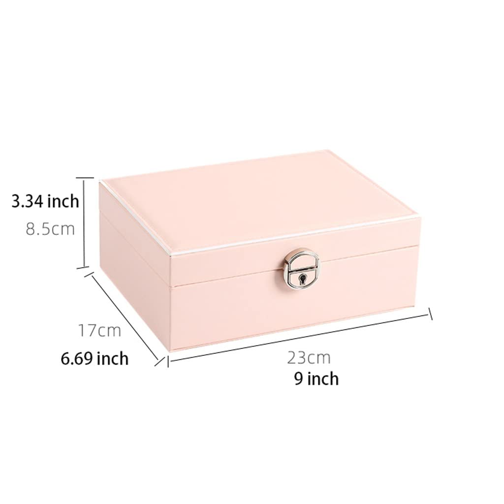 Schmuckschatulle, Schmuckschatulle, kleine Reise-Schmuck-Organizer-Box, PU-Leder, Schmuckaufbewahrung für Ringe, Schmuckschatullen, Geschenk für Frauen und Mädchen, Schmuck-Organizer interesting