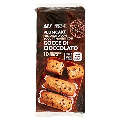 U! Confronta & Risparmia Plumcake Congocce di Cioccolato, Confezione da 10 Pezzi