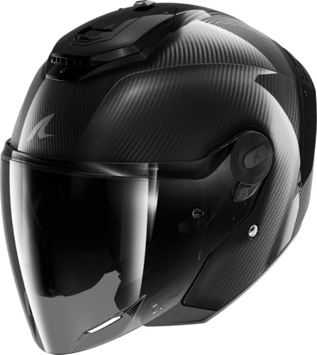 SHARK, Casque Moto Jet RS Jet Full Carbon Anthracite Carbon Dad, L