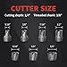 S&F STEAD & FAST Spot Weld Cutter Kit, Rotabroach Cutter Kit, 7 Cutters, 3/8 Shank, Depth of Cut 1/4, Cutting Diameter 5/16-3/4, for Spot Welder, Welding Tools and Auto Body Tools