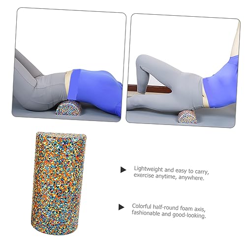 Rodillo de espuma semicircular Toddmomy para yoga, relajación muscular y fisioterapia, columna de equilibrio de alta densidad para masajes de espalda, hombros, cuello y piernas, elástico y cómodo para fitness miniatura 6