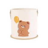 Be Oshare 車 ゴミ箱 PU革製 ダストボック 収納 小物入れ 子供用 熊柄 日本販売店