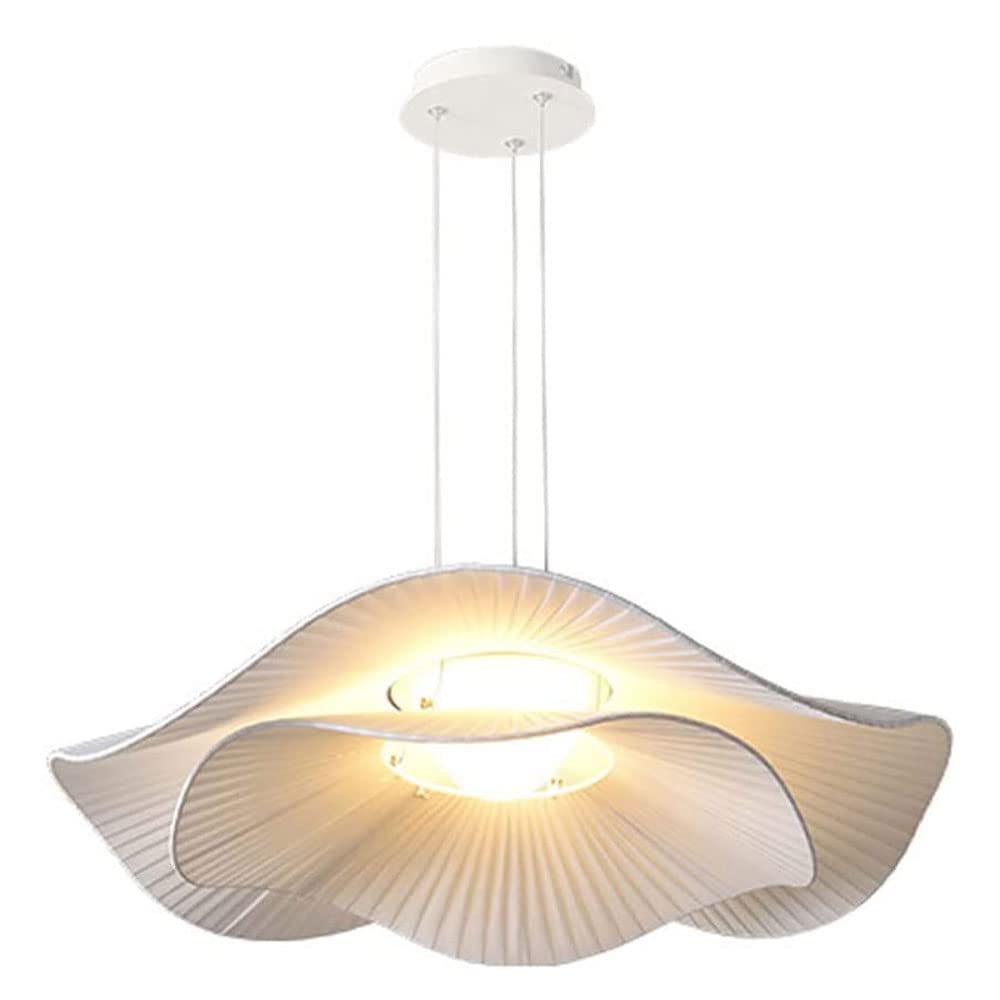 Lustre feuille de lotus suspension tissu pour salle à manger