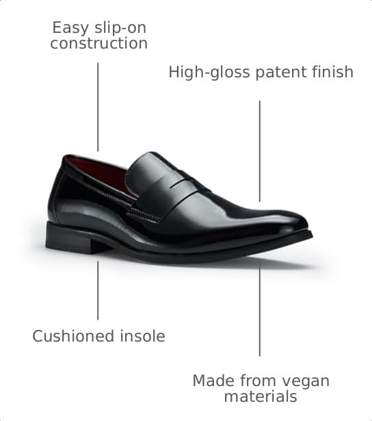 Image of Ferro Aldo Men's Classic Penny Loafers & Slip-On Dress Shoes | Woven, Floral, and Plaid Styles |