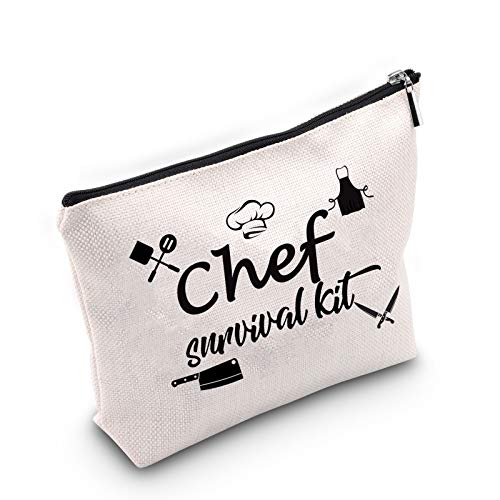 TSOTMO Appreciation Makeup Bag Cooking Bag Chef Survival KitÂ Cosmetic Bag Gift Chef Graduation Gift Chef Charm Makeup Bag Kitchen Gift (Chef kit)
