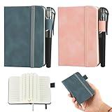 Large application : ce mini carnet de notes A7 est idéal pour les hommes d'affaires, les adultes, les scientifiques et les personnes qui travaillent et étudient dans de nombreux autres domaines. Le carnet peut être utilisé comme journal de voyage, journal, bloc-notes et plus encore. Avec le mini bloc-notes, vous pouvez rapidement noter chaque inspiration qui vous vient à l'esprit et garder un œil sur vos listes et vos horaires.