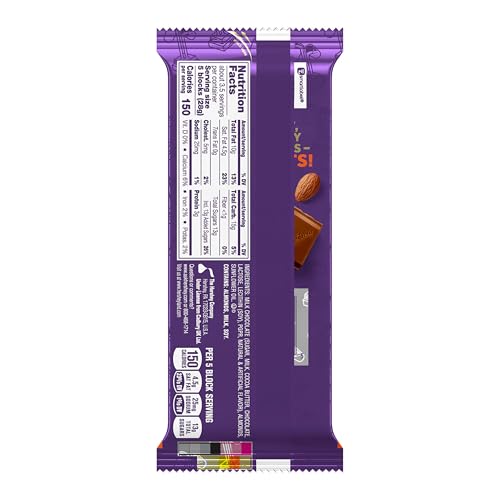 CADBURY DAIRY MILK Roast Almond Milk Chocolate Candy Bars, 3.5 oz (14 Count)